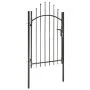 Black steel garden gate 1x2 m by vidaXL, garden gates - Ref: Foro24-143060, Price: 147,38 €, Discount: %