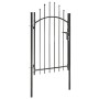 Puerta de jardín de acero negro 1x2 m de vidaXL, Puertas de jardín - Ref: Foro24-143060, Precio: 134,85 €