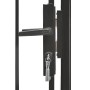 Puerta de jardín de acero negro 1x2 m de vidaXL, Puertas de jardín - Ref: Foro24-143060, Precio: 134,85 €
