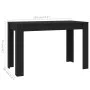 Black plywood dining table 120x60x76 cm by , Kitchen and dining tables - Ref: Foro24-800433, Price: 75,19 €, Discount: %