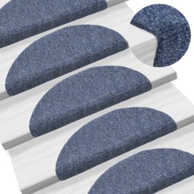 Stair mat 15 pcs blue punched fabric 56x17x3 cm by vidaXL, Stair mats - Ref: Foro24-132695, Price: 43,20 €, Discount: %