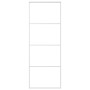 Puerta corredera ESG vidrio y aluminio blanca 76x205 cm de , Puertas para el hogar - Ref: Foro24-151657, Precio: 185,34 €, De...