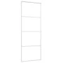 ESG glass and white aluminum sliding door 76x205 cm by , Doors for the home - Ref: Foro24-151657, Price: 189,45 €, Discount: %
