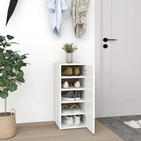 White chipboard shoe rack 32x35x70 cm by , Shoe racks and shoe organizers - Ref: Foro24-808954, Price: 60,61 €, Discount: %