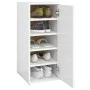 White chipboard shoe rack 32x35x70 cm by , Shoe racks and shoe organizers - Ref: Foro24-808954, Price: 60,61 €, Discount: %
