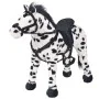 XXL schwarz-weißes stehendes Plüschpferd von vidaXL, Stofftiere - Ref: Foro24-91326, Preis: 97,39 €, Rabatt: %