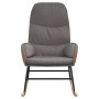 Hellgrauer Stoffschaukelstuhl von , Schaukelstühle - Ref: Foro24-341042, Preis: 121,38 €, Rabatt: %