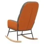 Hellgrauer Stoffschaukelstuhl von , Schaukelstühle - Ref: Foro24-341042, Preis: 119,57 €, Rabatt: %