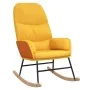 Senfgelber Stoffschaukelstuhl von , Schaukelstühle - Ref: Foro24-341049, Preis: 116,23 €, Rabatt: %