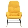 Senfgelber Stoffschaukelstuhl von , Schaukelstühle - Ref: Foro24-341049, Preis: 116,23 €, Rabatt: %