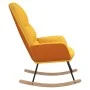 Senfgelber Stoffschaukelstuhl von , Schaukelstühle - Ref: Foro24-341049, Preis: 116,23 €, Rabatt: %