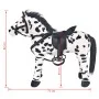 XXL schwarz-weißes stehendes Plüschpferd von vidaXL, Stofftiere - Ref: Foro24-91326, Preis: 97,39 €, Rabatt: %