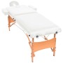Klappbare Massageliege 2 Zonen 10 cm dick weiß von vidaXL, Massageliegen - Ref: Foro24-110150, Preis: 200,69 €, Rabatt: %
