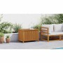 Caja de almacenaje de jardín madera maciza acacia 90x50x58 cm