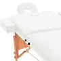 Folding massage bed 2 zones 10 cm thickness white by vidaXL, massage tables - Ref: Foro24-110150, Price: 191,07 €, Discount: %