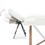 Klappbare Massageliege 2 Zonen 10 cm dick weiß von vidaXL, Massageliegen - Ref: Foro24-110150, Preis: 200,69 €, Rabatt: %