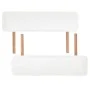 Folding massage bed 2 zones 10 cm thickness white by vidaXL, massage tables - Ref: Foro24-110150, Price: 191,07 €, Discount: %