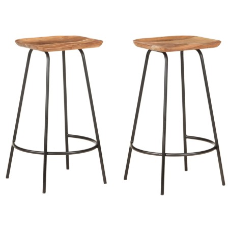 Küchenhocker 2 Einheiten massives Akazienholz von , Küchenhocker - Ref: Foro24-320651, Preis: 173,44 €, Rabatt: %