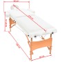 Klappbare Massageliege 2 Zonen 10 cm dick weiß von vidaXL, Massageliegen - Ref: Foro24-110150, Preis: 200,69 €, Rabatt: %
