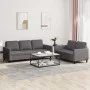 Gray synthetic leather 2-piece sofa set with cushions by , Sofas - Ref: Foro24-3201762, Price: 451,51 €, Discount: %