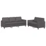 Gray synthetic leather 2-piece sofa set with cushions by , Sofas - Ref: Foro24-3201762, Price: 451,51 €, Discount: %