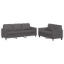 Zweiteilige Sofagarnitur aus grauem Kunstleder mit Kissen von , Sofas - Ref: Foro24-3201762, Preis: 458,21 €, Rabatt: %