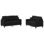 Sofagarnitur mit 2 Stück Kissen aus schwarzem Stoff von , Sofas - Ref: Foro24-3201652, Preis: 381,71 €, Rabatt: %