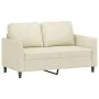 Cream synthetic leather 3-piece sofa set with cushions by , Sofas - Ref: Foro24-3201741, Price: 535,01 €, Discount: %