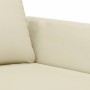 Cream synthetic leather 3-piece sofa set with cushions by , Sofas - Ref: Foro24-3201741, Price: 542,09 €, Discount: %