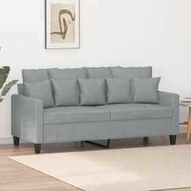 2-Sitzer-Sofa aus hellgrauem Stoff 140 cm von , Sofas - Ref: Foro24-359267, Preis: 208,13 €, Rabatt: %