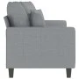 Light gray fabric 2-seater sofa, 140 cm by , Sofas - Ref: Foro24-359267, Price: 208,13 €, Discount: %