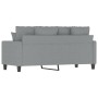 Light gray fabric 2-seater sofa, 140 cm by , Sofas - Ref: Foro24-359267, Price: 211,34 €, Discount: %
