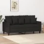 Black fabric 2-seater sofa, 140 cm by , Sofas - Ref: Foro24-359271, Price: 188,66 €, Discount: %
