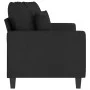 Black fabric 2-seater sofa, 140 cm by , Sofas - Ref: Foro24-359271, Price: 188,66 €, Discount: %