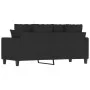 Black fabric 2-seater sofa, 140 cm by , Sofas - Ref: Foro24-359271, Price: 188,66 €, Discount: %