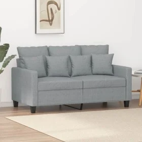 Light gray fabric 2-seater sofa, 120 cm by , Sofas - Ref: Foro24-359259, Price: 233,77 €, Discount: %