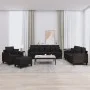4-piece black fabric sofa set with cushions by , Sofas - Ref: Foro24-3201644, Price: 660,74 €, Discount: %