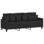 4-piece black fabric sofa set with cushions by , Sofas - Ref: Foro24-3201644, Price: 660,74 €, Discount: %