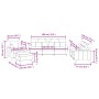 Set Sofas mit Kissen 4 Stück schwarzer Stoff von , Sofas - Ref: Foro24-3201644, Preis: 671,91 €, Rabatt: %