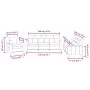 Sofagarnitur mit Kissen 3-teilig aus rotem Stoff von , Sofas - Ref: Foro24-3201638, Preis: 554,46 €, Rabatt: %