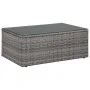 4-teiliges Gartenmöbel-Set und graue PE-Rattan-Kissen von vidaXL, Gartensets - Ref: Foro24-43956, Preis: 391,92 €, Rabatt: %