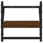 Wall shelves with 2 oak brown bars 30x25x30 cm by , Shelves and shelves - Ref: Foro24-836237, Price: 16,40 €, Discount: %