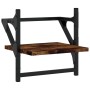Estantes de pared con barras 2 uds roble ahumado 30x25x30 cm by , Shelves and shelves - Ref: Foro24-836235, Price: 19,43 €, D...