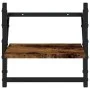 Estantes de pared con barras 2 uds roble ahumado 30x25x30 cm by , Shelves and shelves - Ref: Foro24-836235, Price: 19,23 €, D...