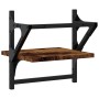 Estantes de pared con barras 2 uds roble ahumado 30x25x30 cm by , Shelves and shelves - Ref: Foro24-836235, Price: 19,43 €, D...