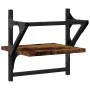 Estantes de pared con barras 2 uds roble ahumado 30x25x30 cm by , Shelves and shelves - Ref: Foro24-836235, Price: 19,23 €, D...