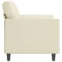 2-Sitzer-Sofa aus Kunstleder cremefarben 120 cm von , Sofas - Ref: Foro24-359329, Preis: 196,78 €, Rabatt: %