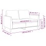 2-seater cream-colored synthetic leather sofa, 120 cm by , Sofas - Ref: Foro24-359329, Price: 200,19 €, Discount: %