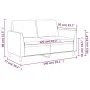 2-Sitzer-Sofa aus Kunstleder cremefarben 120 cm von , Sofas - Ref: Foro24-359329, Preis: 196,78 €, Rabatt: %