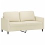 2-seater cream-colored synthetic leather sofa, 140 cm by , Sofas - Ref: Foro24-359334, Price: 185,41 €, Discount: %